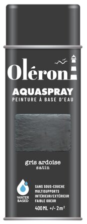 Aérosol OLERON AQUA SPRAY noir vinyle mat 400ml