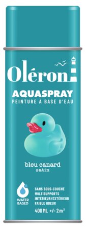 Aérosol OLERON AQUA SPRAY bleu canard satin