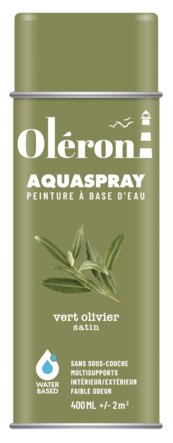 Aérosol OLERON AQUA SPRAY vert olivier satin