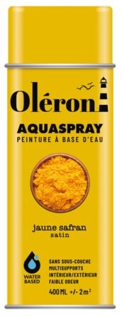 Aérosol OLERON AQUA SPRAY jaune safran satin 400ml