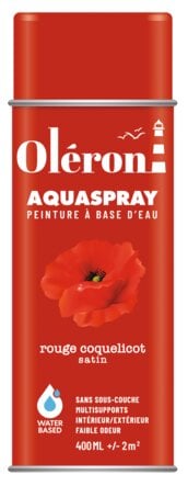 Aérosol OLERON AQUA SPRAY noir vinyle mat 400ml