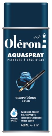 Aérosol OLERON AQUA SPRAY encre bleu satin 400ml