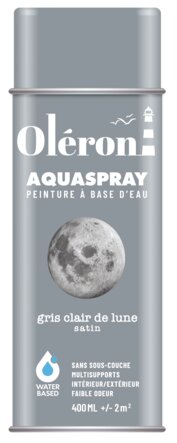 Aérosol OLERON AQUA SPRAY gris lune satin 400ml