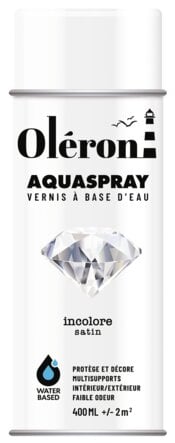 Aérosol OLERON AQUA SPRAY incolore satin 400ml