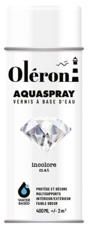 Aérosol OLERON AQUA SPRAY incolore mat 400ml