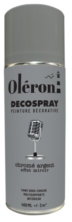 Aérosol OLERON AQUA SPRAY chromé argent miroir 400ml