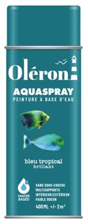 Aérosol OLERON AQUA SPRAY bleu tropical brillant 400ml