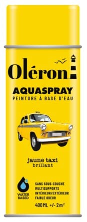 Aérosol OLERON AQUA SPRAY noir vinyle mat 400ml